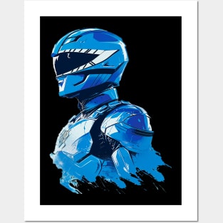 blue power ranger Posters and Art